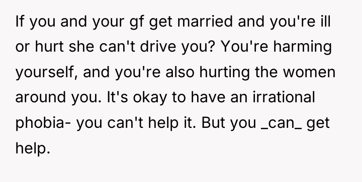 If you and your gf get married and you're ill...