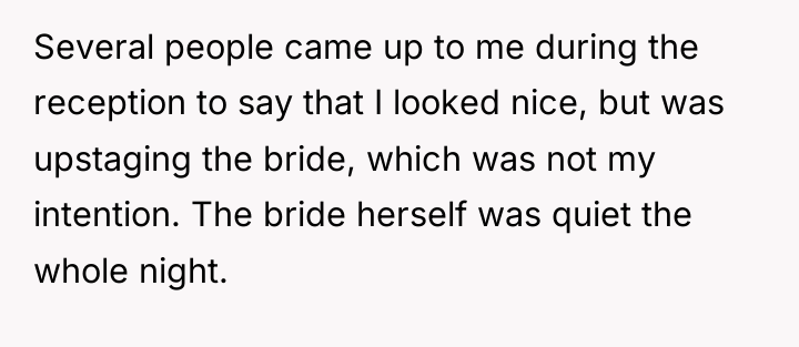 Several people came up to me during the reception to...
