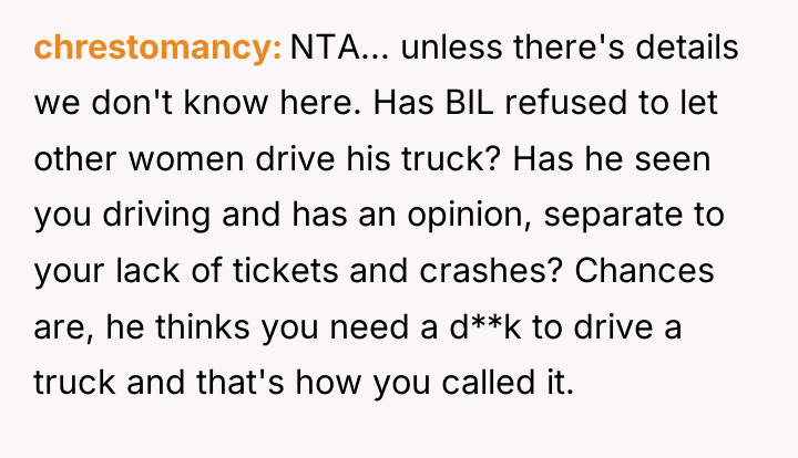 chrestomancy NTA... unless there's details we don't know here. Has...