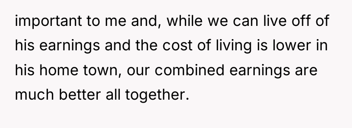 important to me and, while we can live off of...
