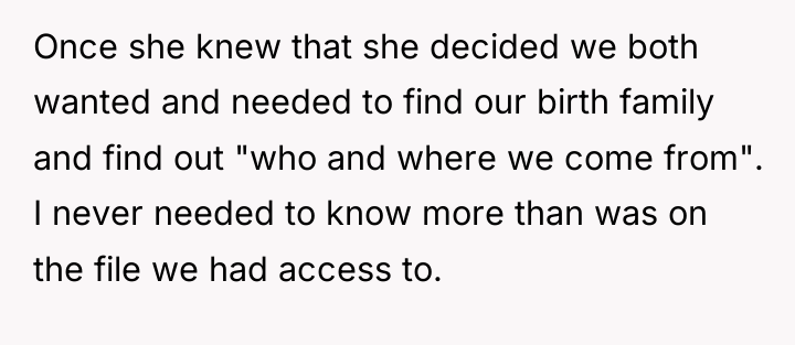 Once she knew that she decided we both wanted and...