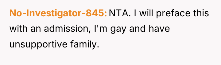No-Investigator-845 NTA. I will preface this with an admission, I'm...