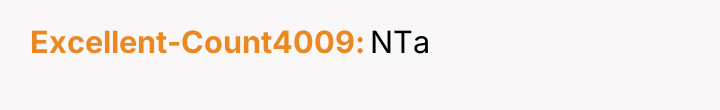 Excellent-Count4009 NTa