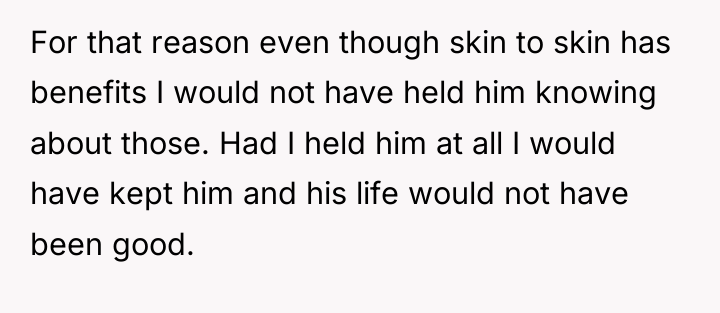 For that reason even though skin to skin has benefits...