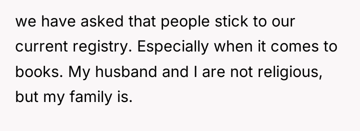 we have asked that people stick to our current registry....
