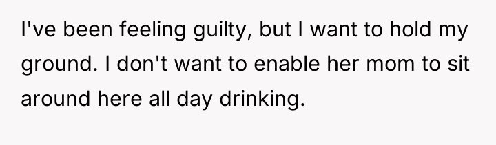 I've been feeling guilty, but I want to hold my...