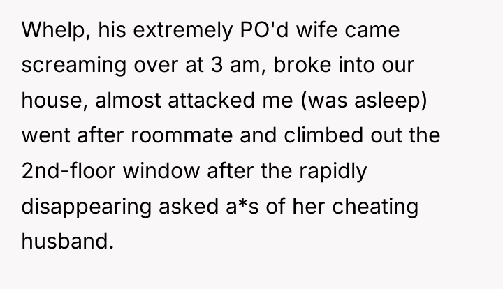 Whelp, his extremely PO'd wife came screaming over at 3...
