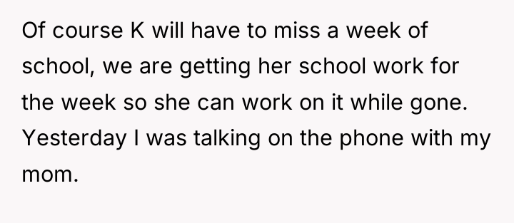 Of course K will have to miss a week of...