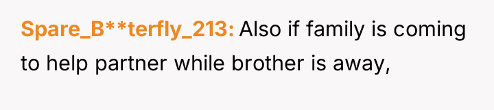 Spare_B**terfly_213 Also if family is coming to help partner while...