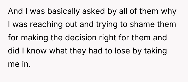 And I was basically asked by all of them why...