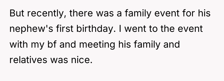 But recently, there was a family event for his nephew's...