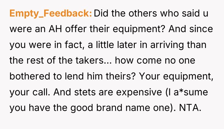 Empty_Feedback Did the others who said u were an AH...