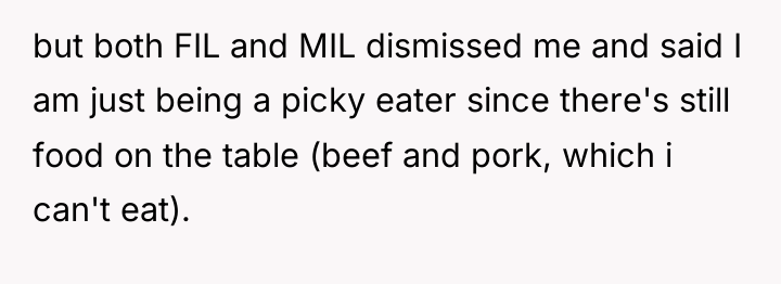 but both FIL and MIL dismissed me and said I...