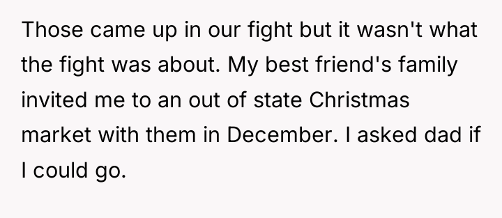 Those came up in our fight but it wasn't what...