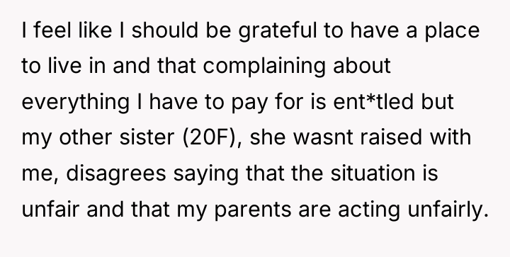 I feel like I should be grateful to have a...