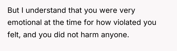 But I understand that you were very emotional at the...