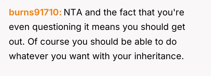 burns91710 NTA and the fact that you're even questioning it...