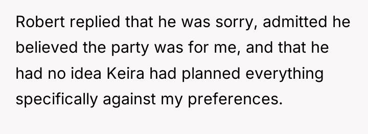 Robert replied that he was sorry, admitted he believed the...