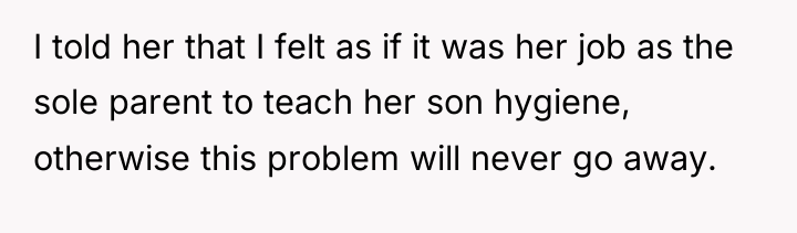 I told her that I felt as if it was...