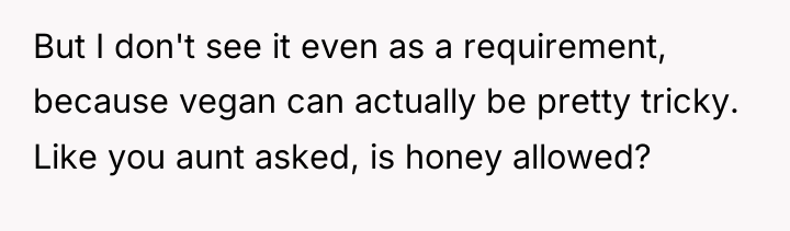 But I don't see it even as a requirement, because...