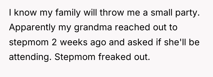 I know my family will throw me a small party....