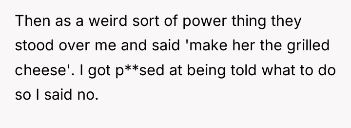 Then as a weird sort of power thing they stood...