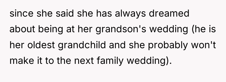 since she said she has always dreamed about being at...
