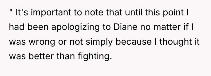 " It's important to note that until this point I...