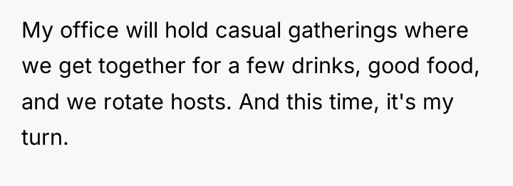 My office will hold casual gatherings where we get together...