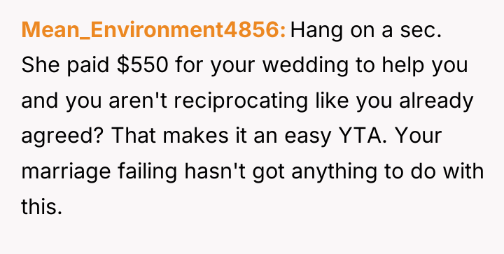 Mean_Environment4856 Hang on a sec. She paid $550 for your...