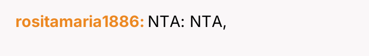 rositamaria1886 NTA: NTA,