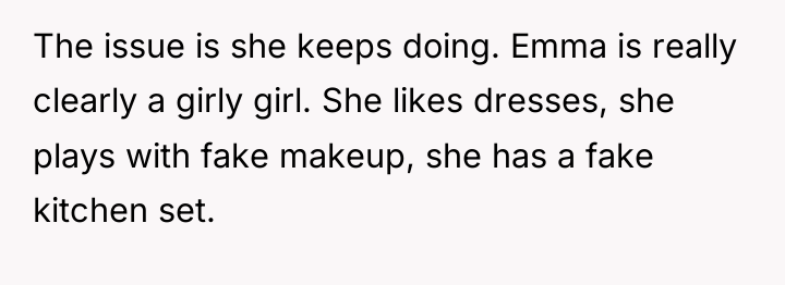 The issue is she keeps doing. Emma is really clearly...