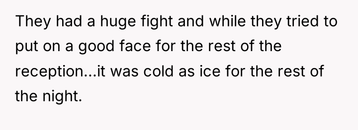 They had a huge fight and while they tried to...