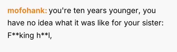 mofohank you're ten years younger, you have no idea what...