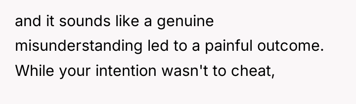 and it sounds like a genuine misunderstanding led to a...