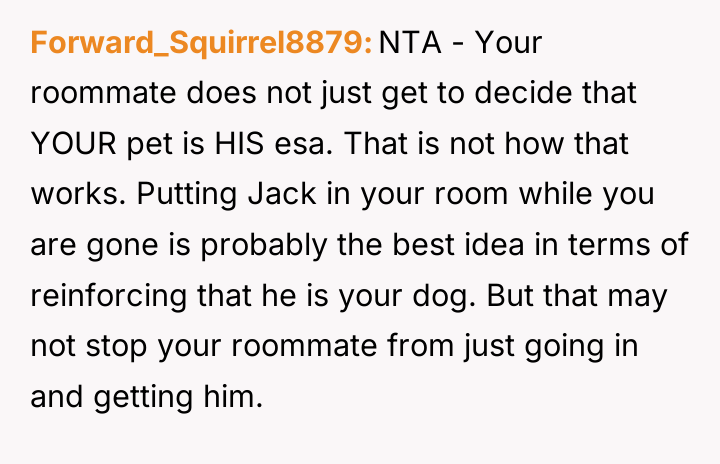 Forward_Squirrel8879 NTA - Your roommate does not just get to...
