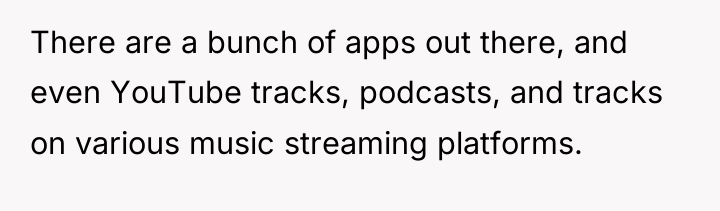 There are a bunch of apps out there, and even...