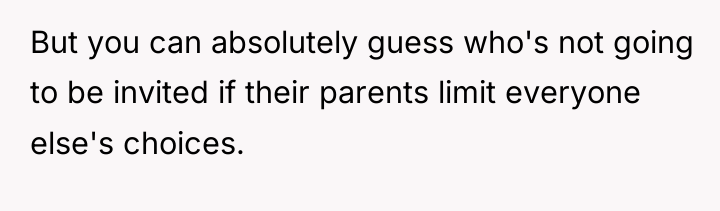 But you can absolutely guess who's not going to be...