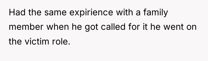 Had the same expirience with a family member when he...