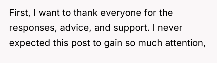 First, I want to thank everyone for the responses, advice,...
