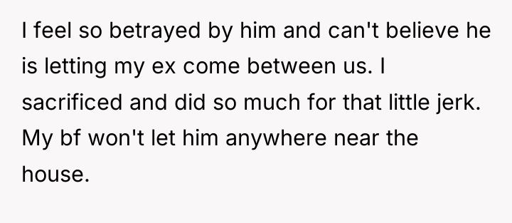 I feel so betrayed by him and can't believe he...