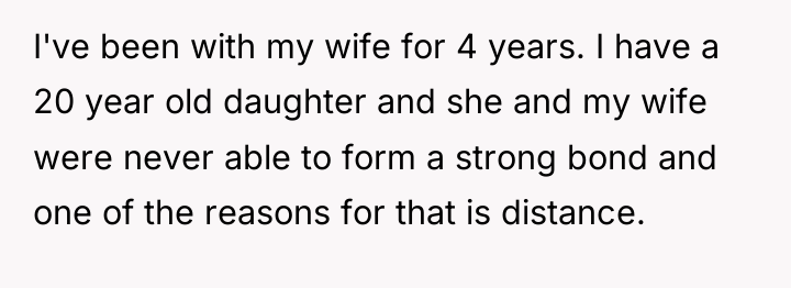 I've been with my wife for 4 years. I have...