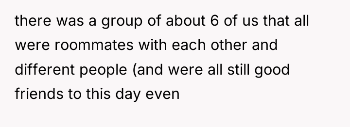 there was a group of about 6 of us that...