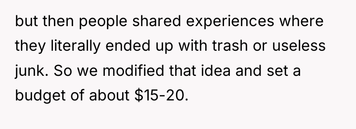 but then people shared experiences where they literally ended up...