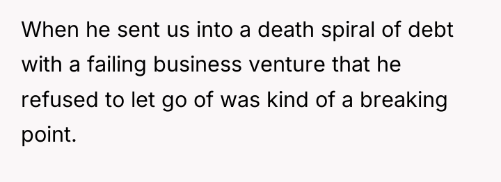 When he sent us into a death spiral of debt...