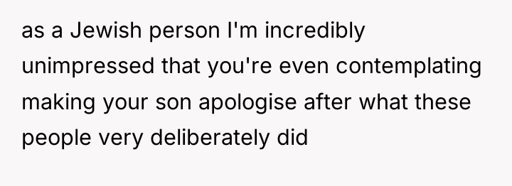 as a Jewish person I'm incredibly unimpressed that you're even...