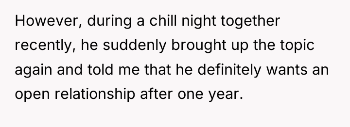 However, during a chill night together recently, he suddenly brought...