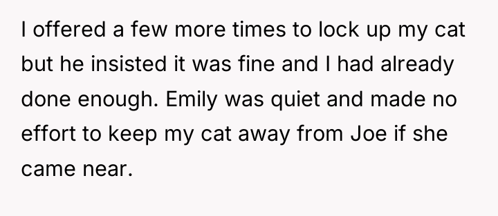 I offered a few more times to lock up my...