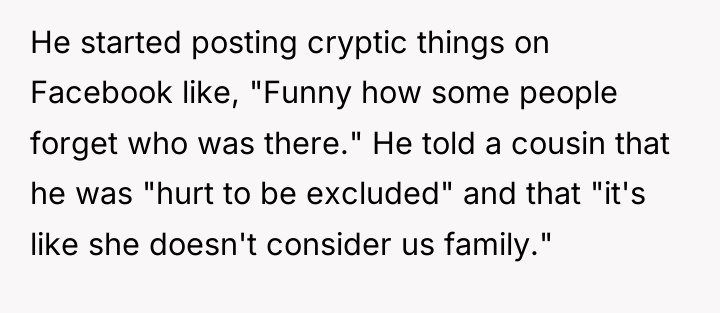 He started posting cryptic things on Facebook like, "Funny how...