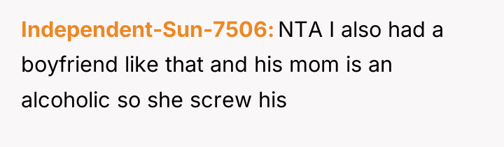 Independent-Sun-7506 NTA I also had a boyfriend like that and...